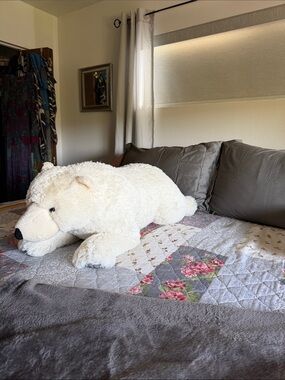 POLAR BEAR Wild Republic 31” Lrg PLUSH nwot